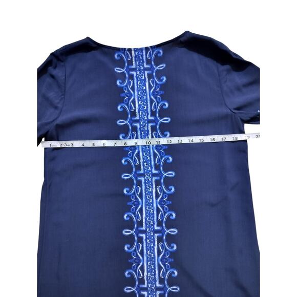 Lilly Pulitzer womens harlow blue tunic dress size S - Picture 9 of 11